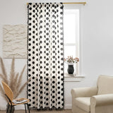 Chic Polka Dot Tassel Window Curtain