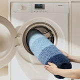 Coastal Wave Pattern Non-Slip Bath Mat