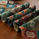 Colorful Geometric Tassel Table Runner Decor