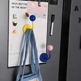 Colorful Magnetic Wooden Ball Hooks Home Storage
