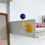Colorful Magnetic Wooden Ball Hooks Home Storage
