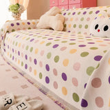 Colorful Polka Dot Sofa Cover