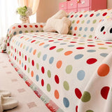 Colorful Polka Dot Sofa Cover
