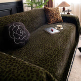 Cozy Leopard Print Sofa Cover