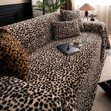 Cozy Leopard Print Sofa Cover