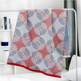Dahlia Blossom Cotton Bath Towel