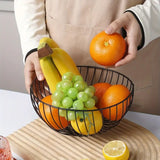 Decorative Round Iron Fruit Tray