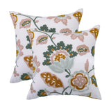 Denza Farmhouse Floral Tufted Cushion Cover