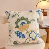Denza Farmhouse Floral Tufted Cushion Cover