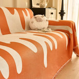 Dripping Color Chenille Sofa Cover