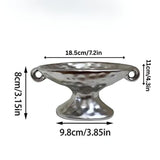 Dual-Ear Ceramic Oval Organizer