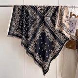 Elegant Bloom Weave Shawl Scarf