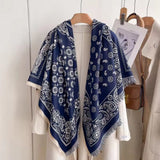 Elegant Bloom Weave Shawl Scarf