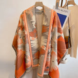 Elegant Floral Jacquard Woven Scarf