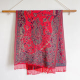Elegant Paisley Tassel Shawl