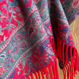 Elegant Paisley Tassel Shawl