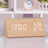 Elora Wooden LED Alarm Clock Digital Display