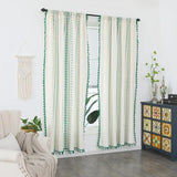 Emerald Tribe Boho Tassel Curtain