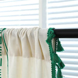 Emerald Tribe Boho Tassel Curtain
