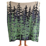 Emeraude Forest Soft Knitted Throw Blanket