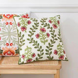 Ethereal Floral Print Cushion Cover