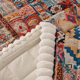 Housse de canapé en peluche gaufrée ethnique et bohème