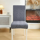Evona Elegant Jacquard Chair Seat Slipcover