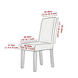 Evona Elegant Jacquard Chair Seat Slipcover