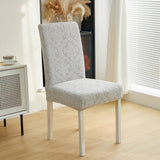 Evona Elegant Jacquard Chair Seat Slipcover