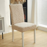 Evona Elegant Jacquard Chair Seat Slipcover