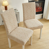 Evona Elegant Jacquard Chair Seat Slipcover