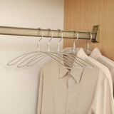 Extra Wide Sleek Aluminum Clothes Hanger | 6pcs Set