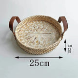 Farmhouse Rattan Tray in Assorted Patterns