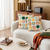 Floral Crochet Cushion Cover