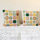 Floral Crochet Cushion Cover