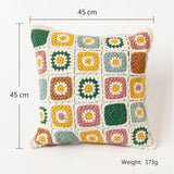 Floral Crochet Cushion Cover