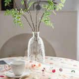 Floral Embroidered Lace Tablecloth Cover