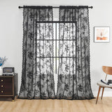 Floral Grace Sheer Curtains