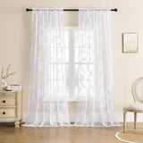 Floral Grace Sheer Curtains