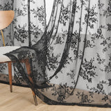 Floral Grace Sheer Curtains