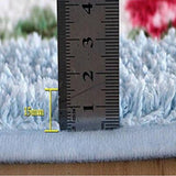 Floral Oval Plush Bath Mat