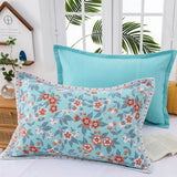Floral Print Cotton Pillowcase | 2pcs