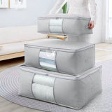 Foldable Zippered Cloth Storage Organizer