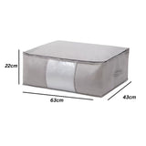 Foldable Zippered Cloth Storage Organizer