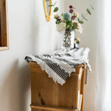 Frayed Fabric Strips Table Runner
