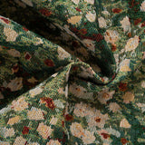 Rideau en tapisserie florale vintage française