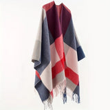 Geometric Fringe Windproof Cardigan Poncho