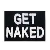 "Get Naked" Funny Bathroom Mat