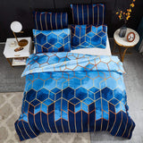 Parure de couette Golden Cosmo Hive | 3 pièces
