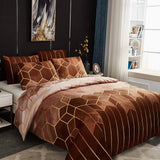 Parure de couette Golden Cosmo Hive | 3 pièces